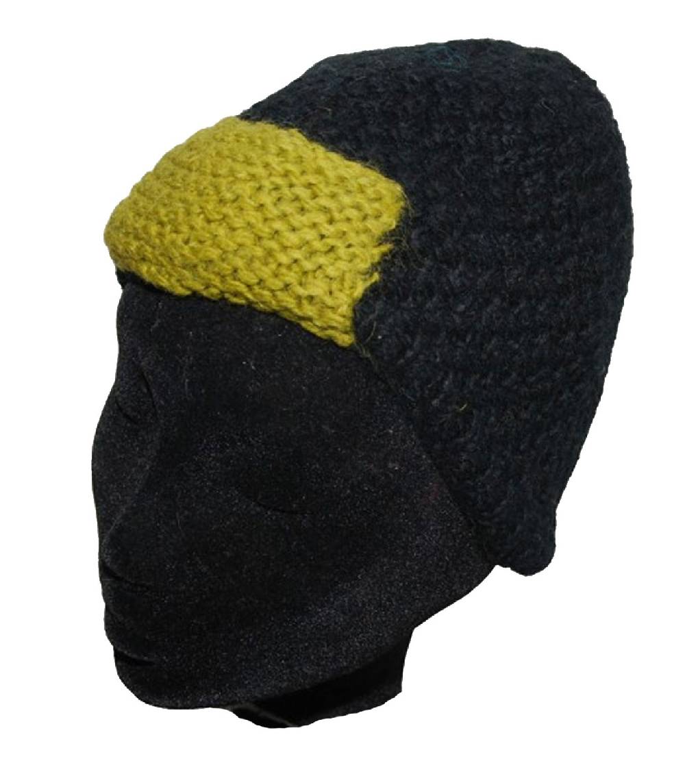 Kunst Und Magie Strickmütze Mütze Aus Wolle - Fleecefutter Beanie XS Schwarz