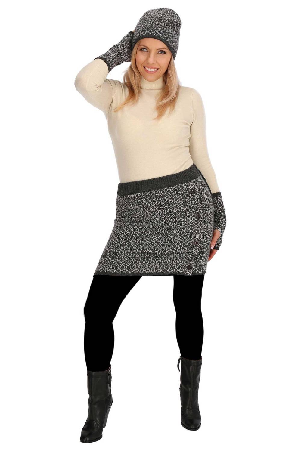 Kunst Und Magie Strickrock Knielanger Rock Aus Schurwolle Vom Lamm Lammwolle Wollrock Feinstrick Boho