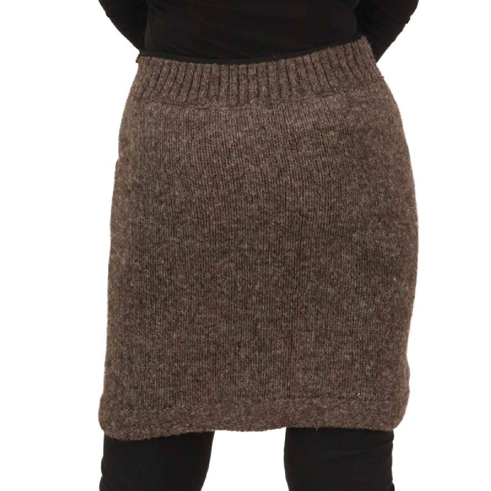 Kunst Und Magie Strickrock Kurzer Rock Mit Klassischem Muster Wolle Gefüttert Boho