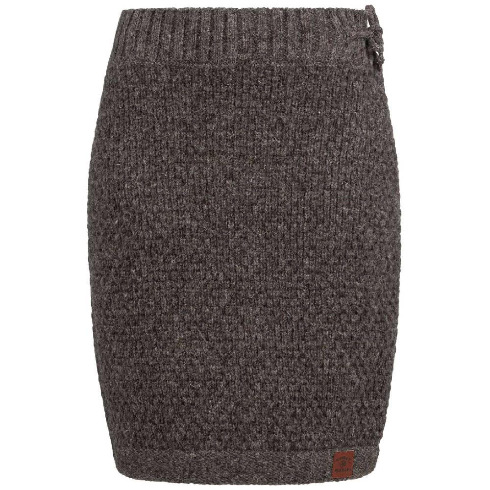 Kunst Und Magie Strickrock Kurzer Winter Rock Mit Klassischem Waffel-Muster Wolle Boho