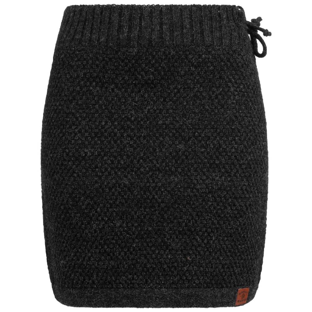 Kunst Und Magie Strickrock kurzer Winter Rock mit klassischem Waffel-Muster Wolle Boho