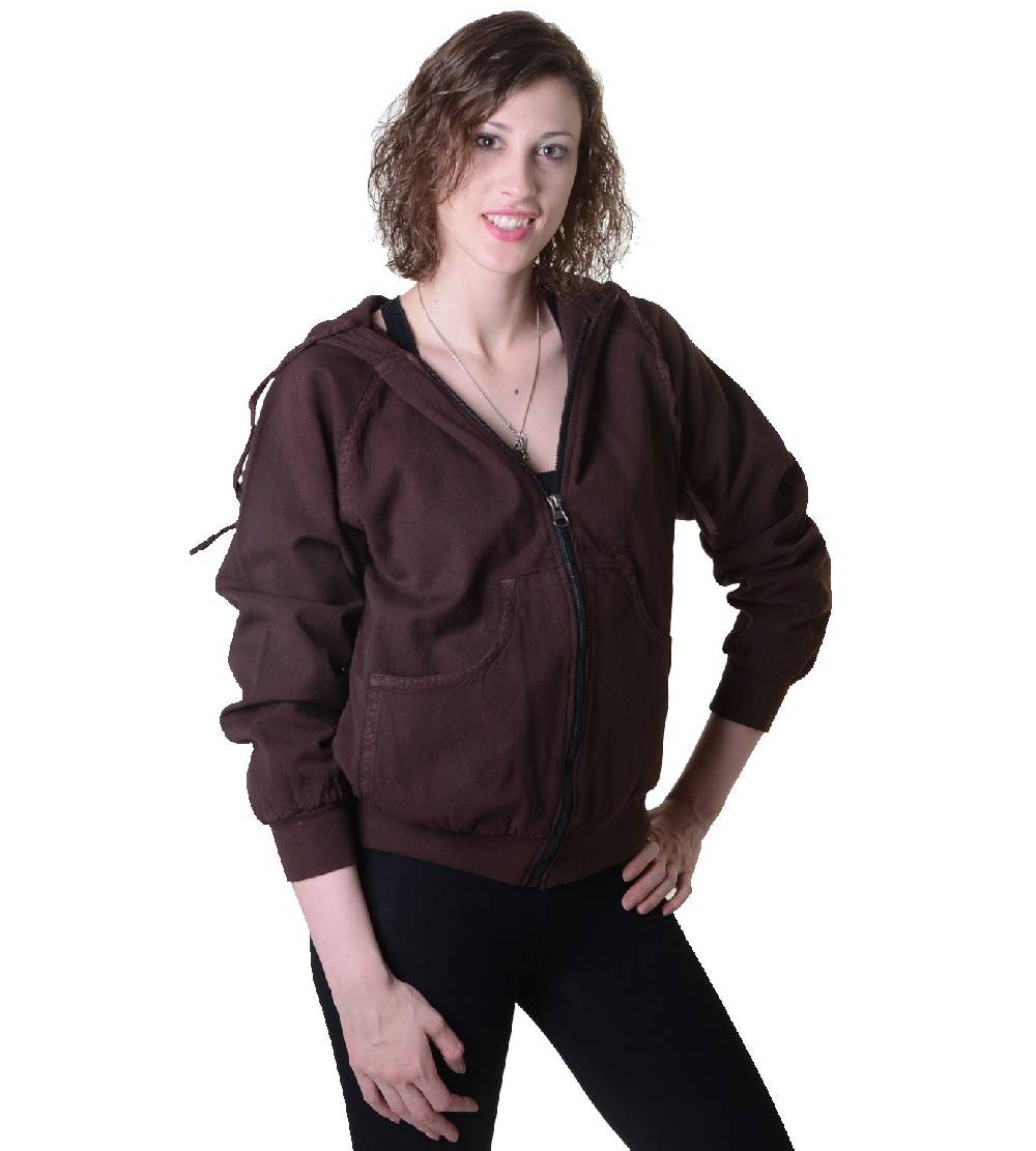 Kunst Und Magie Sweatjacke Freizeitjacke mit Dreiviertel-Armlänge - Damen Jacke aus Baumwolle