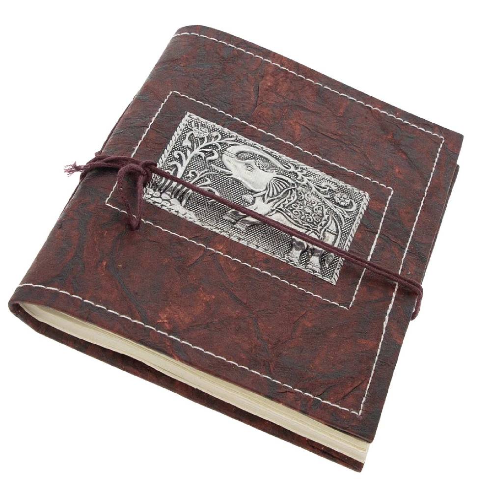 Kunst Und Magie Tagebuch Poesiealbum Handgefertigt - Geprägtes Notizbuch Elefant 20x15cm