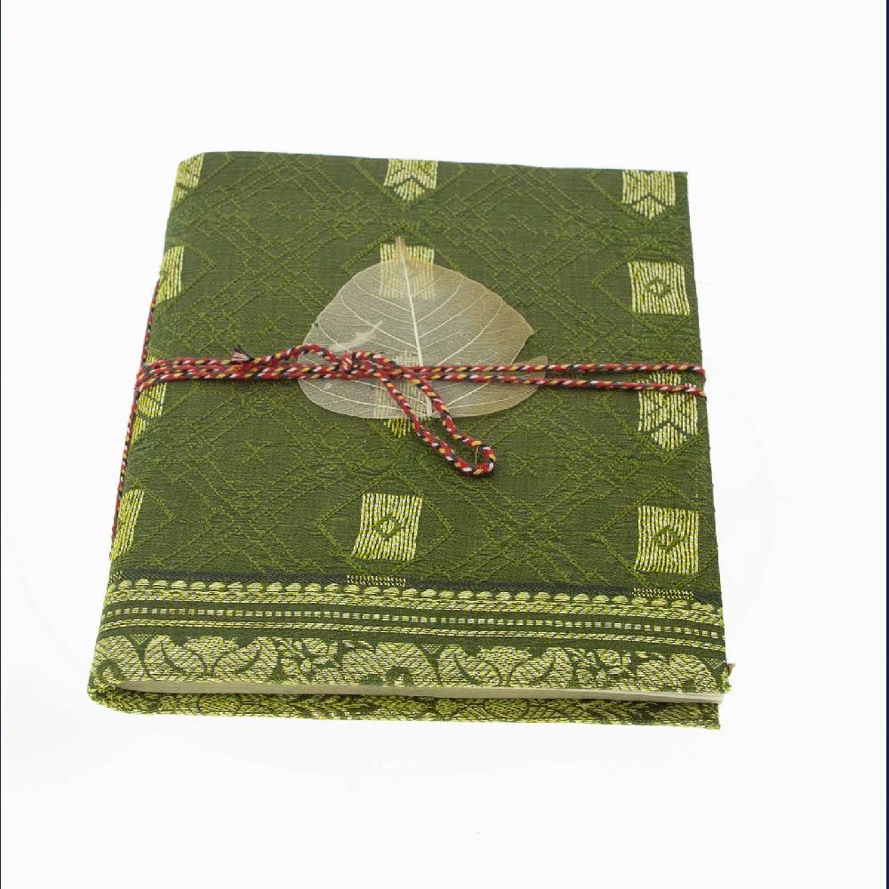 Kunst Und Magie Tagebuch Poesiealbum handgefertigt Sari Baumwollpapier- Notizbuch Indien Buch 8x12cm Nachhaltig