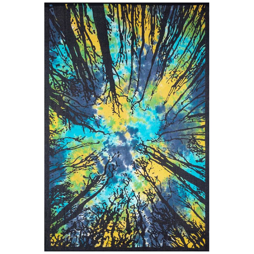 Kunst Und Magie Tagesdecke Wandbehang Deko Tuch Wald Bäume Zauberwald Ca 135 X 200cm