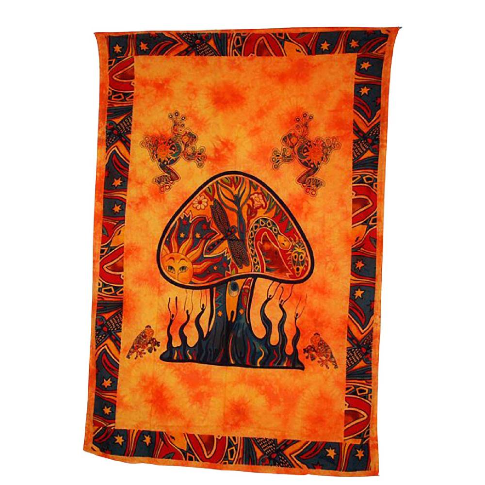 Kunst Und Magie Tagesdecke Wandbehang Mushroom Tuch Pilze