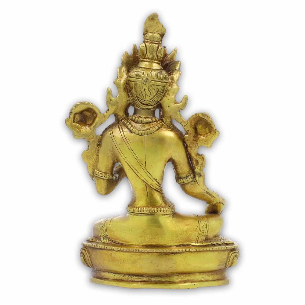 Kunst Und Magie Tara Statue Skulptur Sitzend Messing Figur Ca 20cm