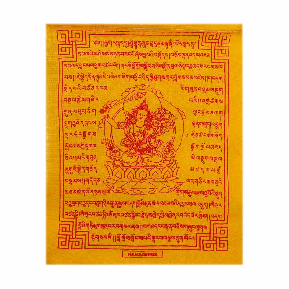 Kunst Und Magie Tibetische Gebetsfahnen Manjushree Bunt Medium Ca 220cm Tibet
