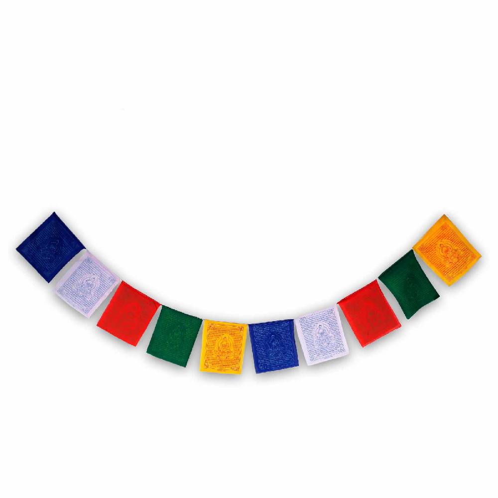 Kunst Und Magie Tibetische Gebetsfahnen Medizin Buddha Mantra Bunt Ca 2,2m Tibet Praying Flag