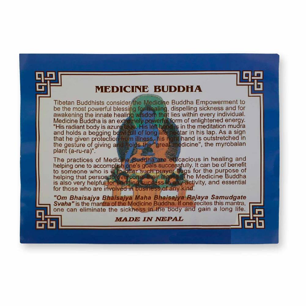 Kunst Und Magie Tibetische Gebetsfahnen Medizin Buddha Mantras Bunt Medium Ca 220cm Tibet