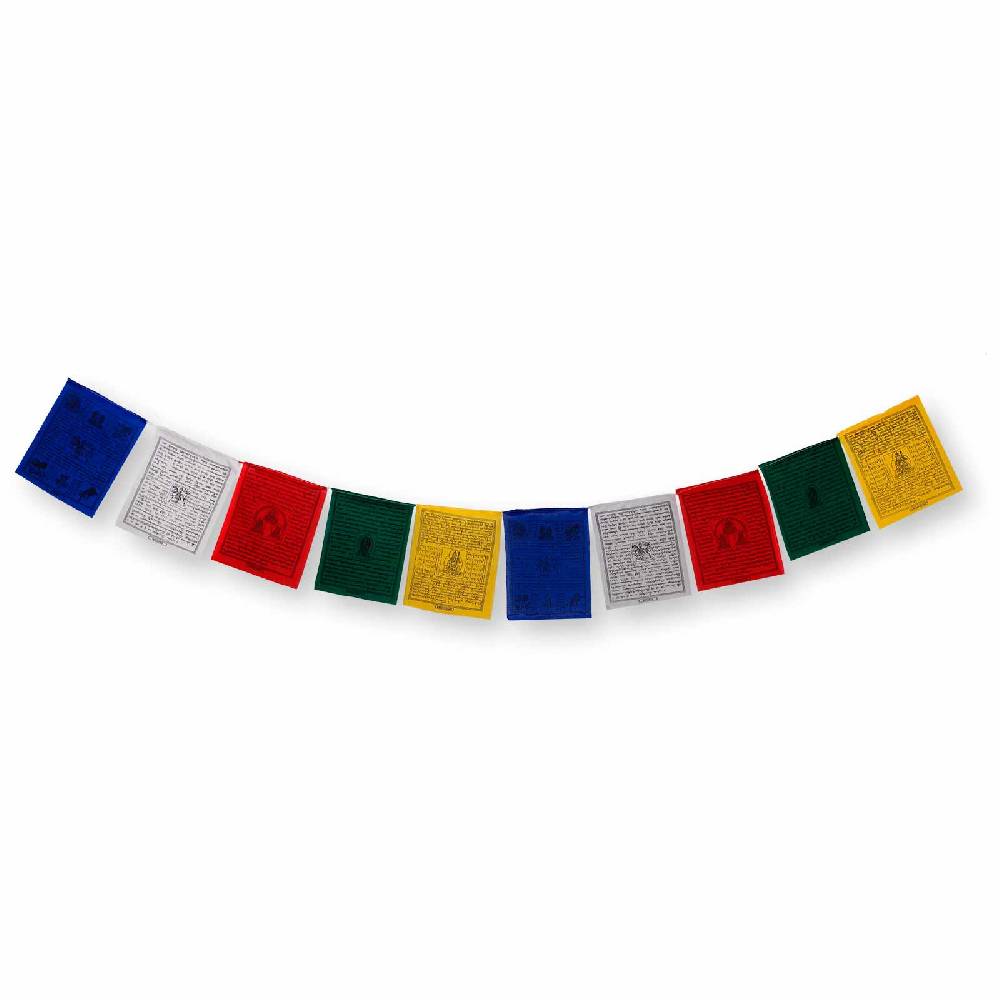 Kunst Und Magie Tibetische Gebetsfahnen Medizin Buddha Mantras Bunt Mini M ca 180cm Tibet