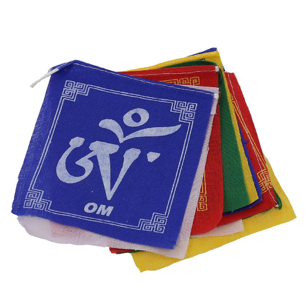 Kunst Und Magie Tibetische Gebetsfahnen OM Bunt Ca 1M Tibet Praying Flags