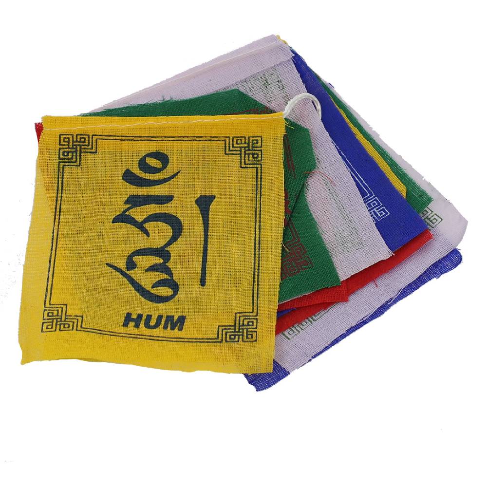 Kunst Und Magie Tibetische Gebetsfahnen OM Bunt Ca 1M Tibet Praying Flags