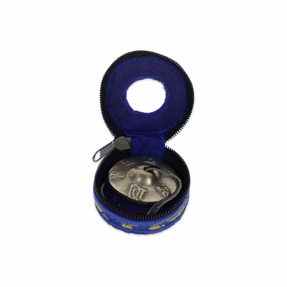 Kunst Und Magie Tibetische Zimbeln OM Tingcha Mit Hellem Klang 4,5 Cm Mit Geschenkbox