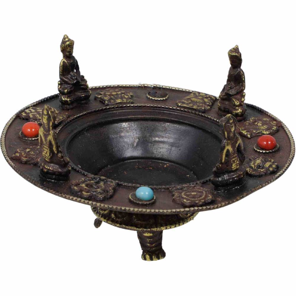 Kunst Und Magie Tibetisches Räuchergefäß Kerzenständer Räucherschale Buddha