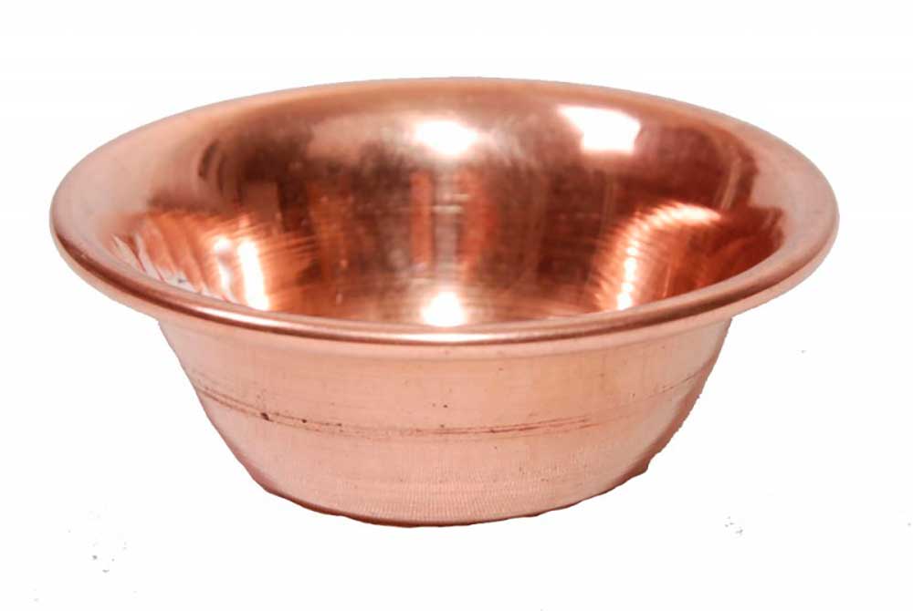 Kunst Und Magie Tibetisches Räuchergefäß Opferschale Butterlampe Handarbeit Dipa Kupfer