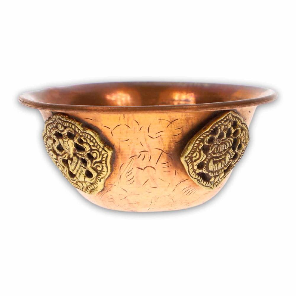 Kunst Und Magie Tibetisches Räuchergefäß Opferschale Butterlampe Handarbeit Dipa M