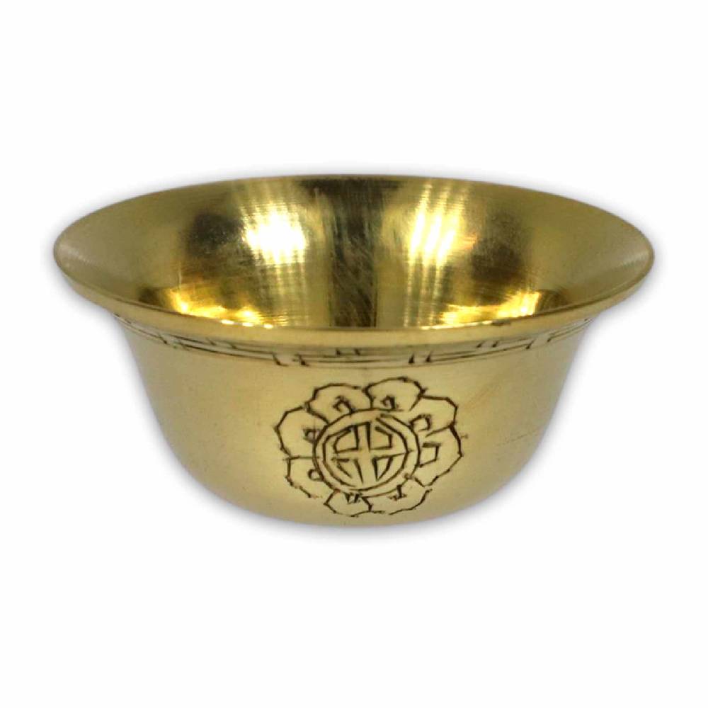 Kunst Und Magie Tibetisches Räucherschale Opferschalen Butterlampe Messing Dipa