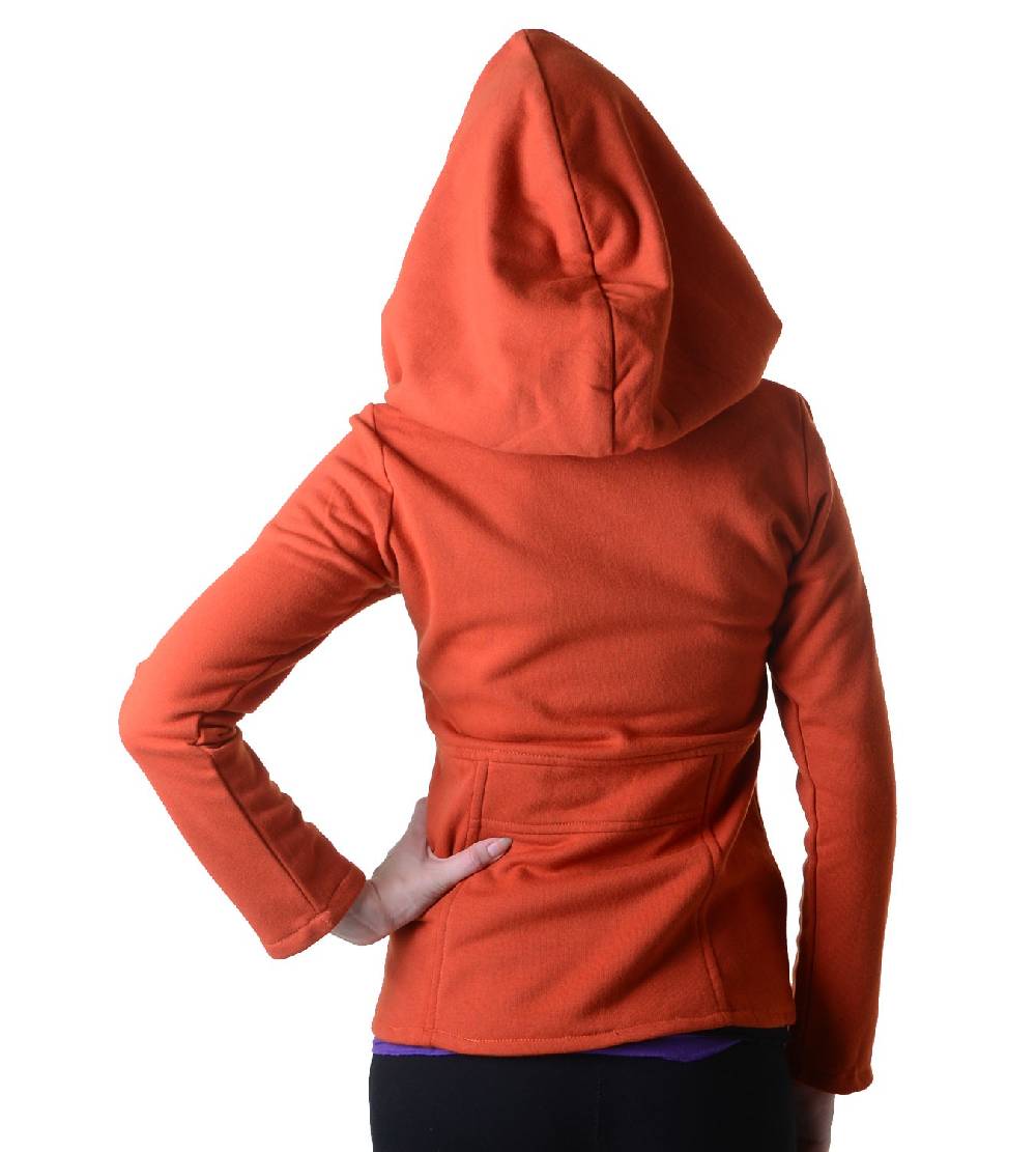 Kunst Und Magie Trendige Baumwolljacke Für Damen Mit Goa-Mustern - Hippie Jacke Fleecefutter Mit Kapuze