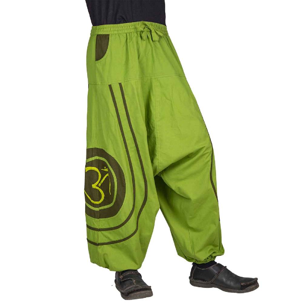 Kunst Und Magie Unisex Psy Baggy Pants Hippie Hose Goa Baumwoll Cargo Haremshose OM
