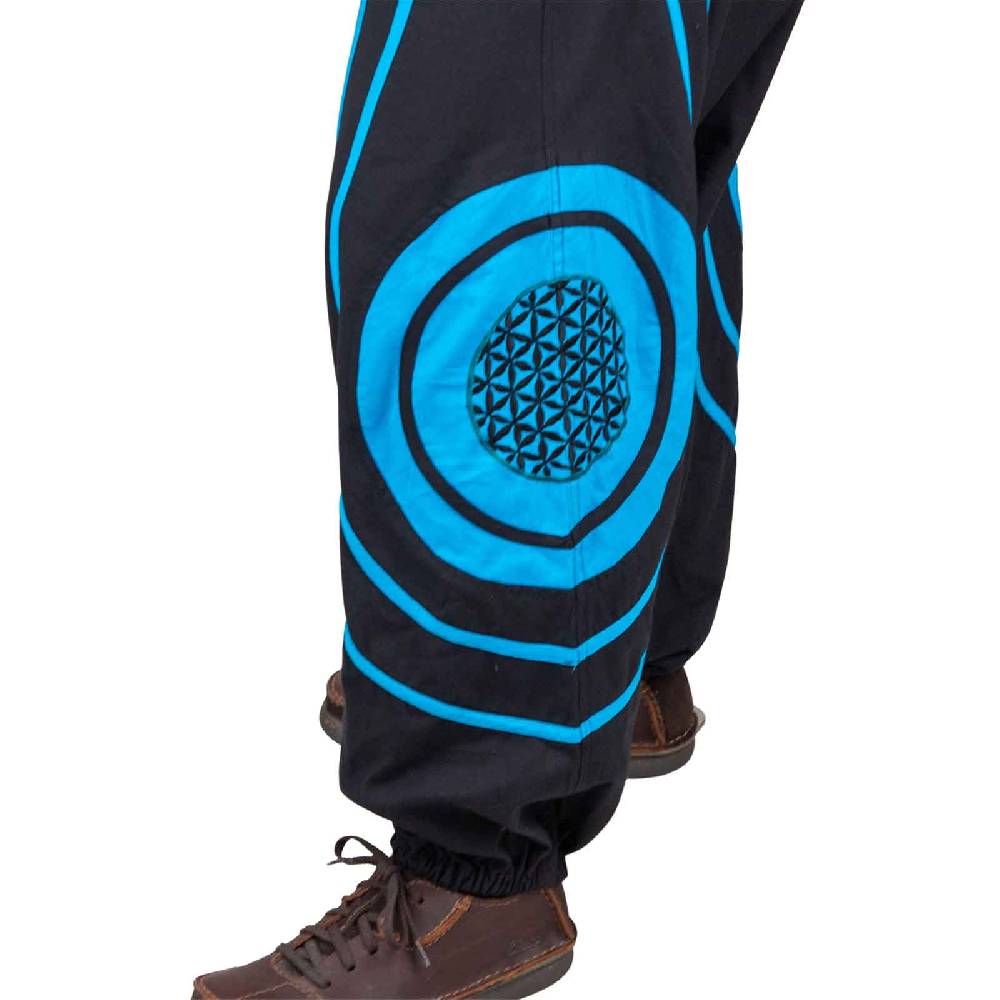 Kunst Und Magie Unisex Psy Baggy Pants Hippie Hose Goa Baumwoll Haremshose Lebensblume Flower Of Life