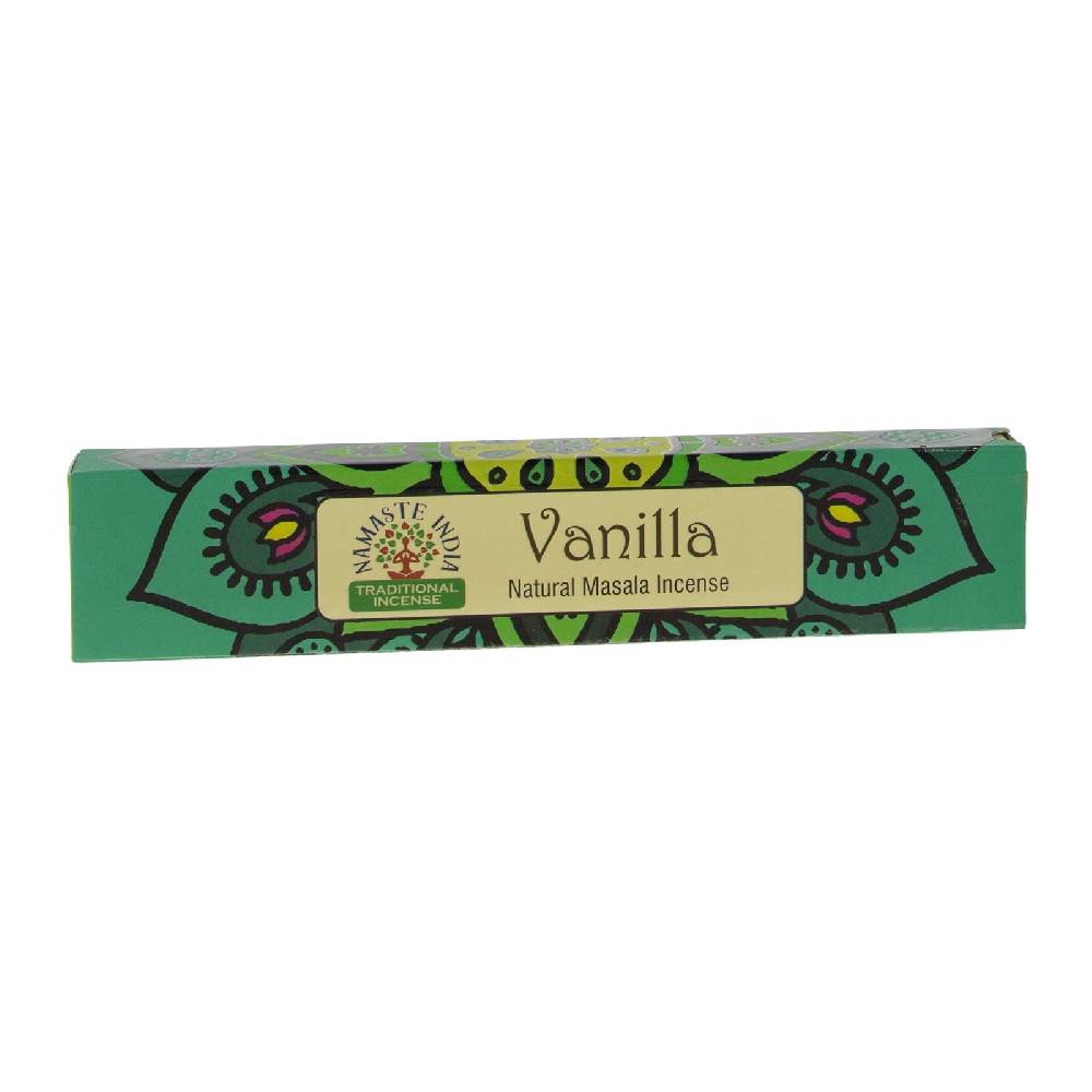 Kunst Und Magie Vanilla Vanille Räucherstäbchen Namaste India 12er Großpackung