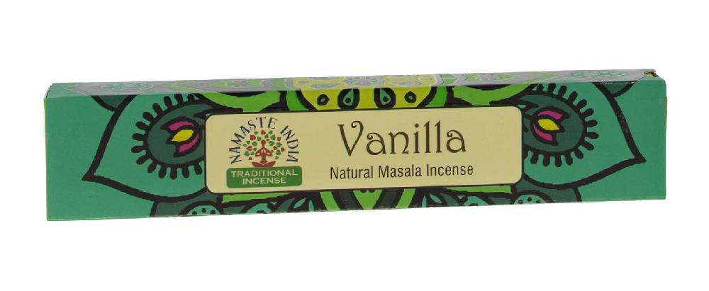 Kunst Und Magie Vanilla Vanille Räucherstäbchen Namaste India 12er Großpackung