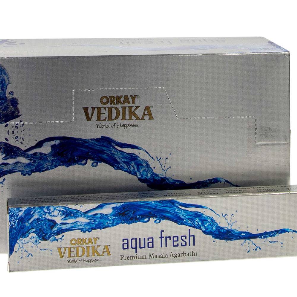 Kunst Und Magie Vedika Auqafresh Von Orkay Premium Masala Agarbatti Räucherstäbchen 12er Großpackung