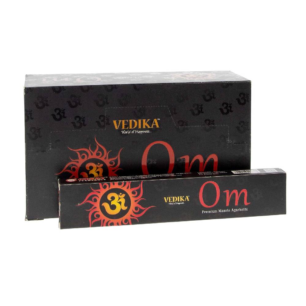 Kunst Und Magie Vedika OM Von Orkay Premium Masala Agarbatti Räucherstäbchen 12er Großpackung