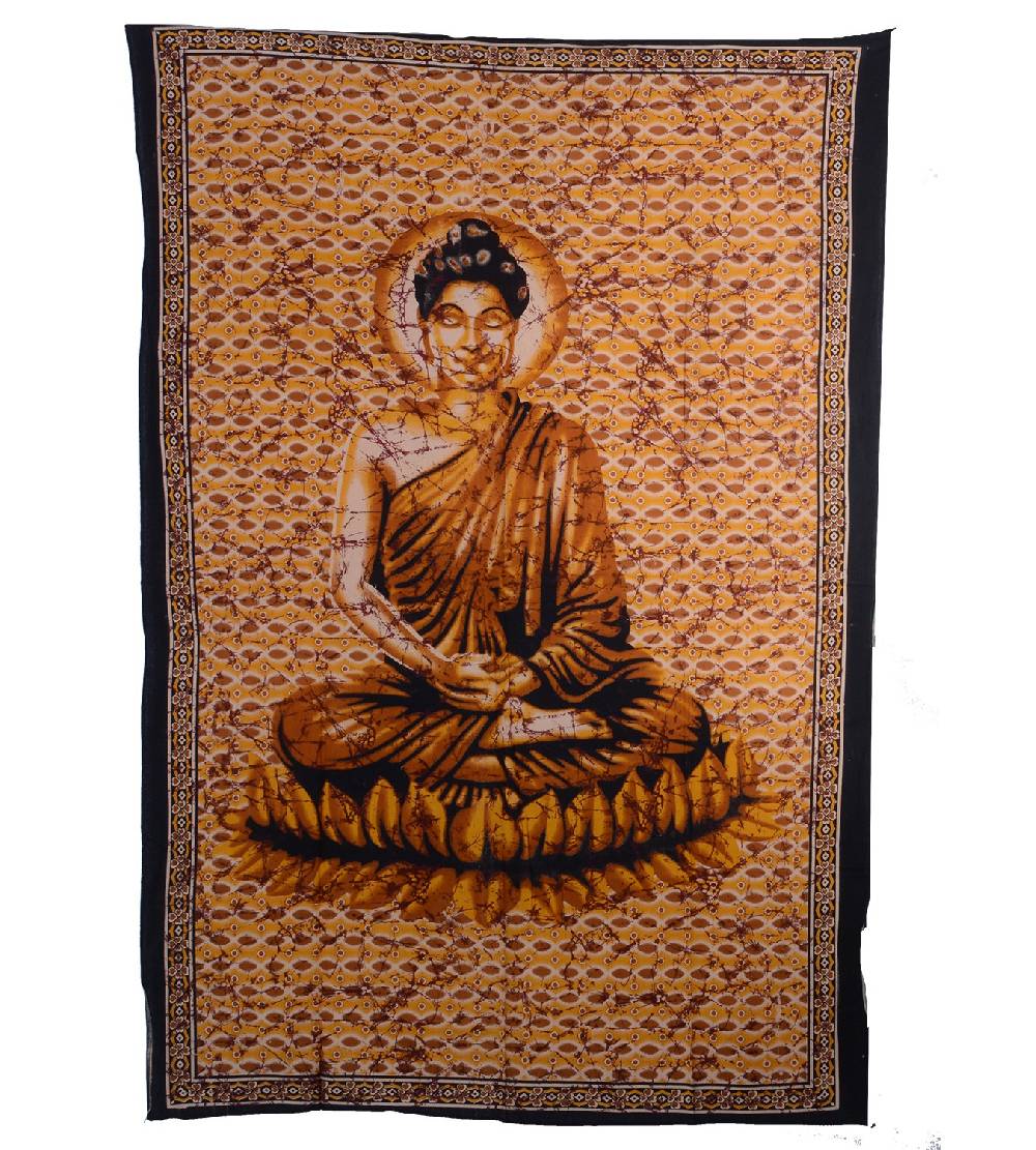 Kunst Und Magie Wandbehang Dekotuch Indien Buddha Ca. 200 Cm X 140 Cm