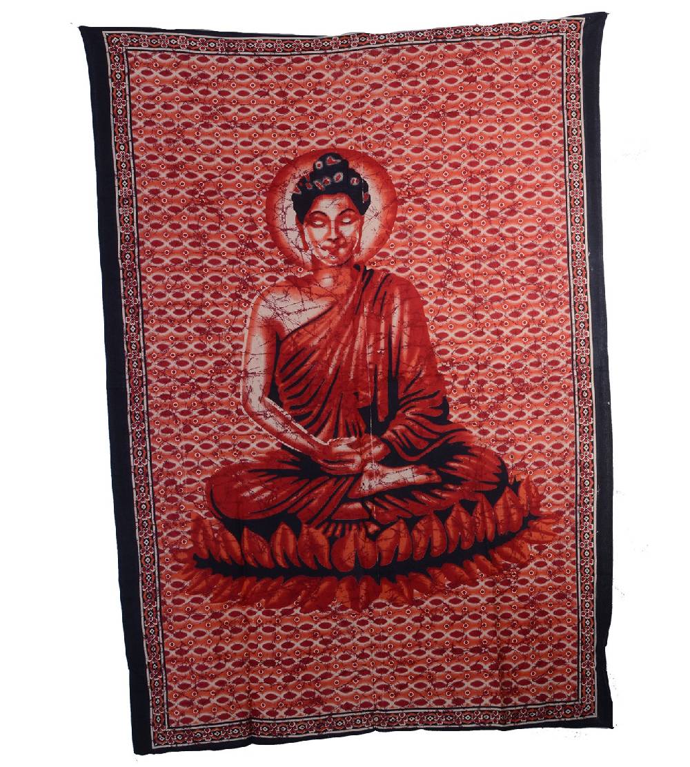 Kunst Und Magie Wandbehang Dekotuch Indien Buddha Ca. 200 Cm X 140 Cm