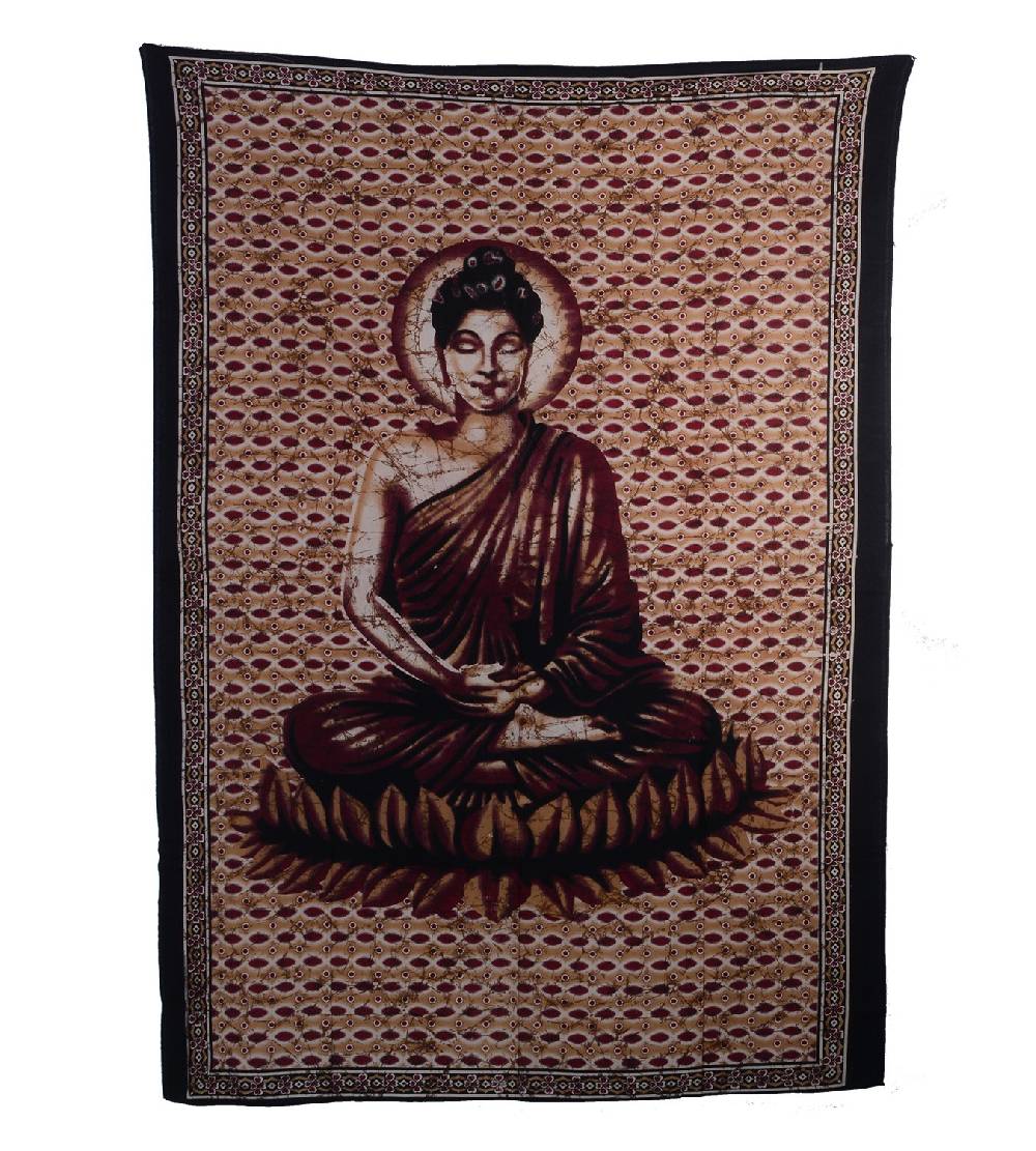 Kunst Und Magie Wandbehang Dekotuch Indien Buddha ca. 200 cm x 140 cm