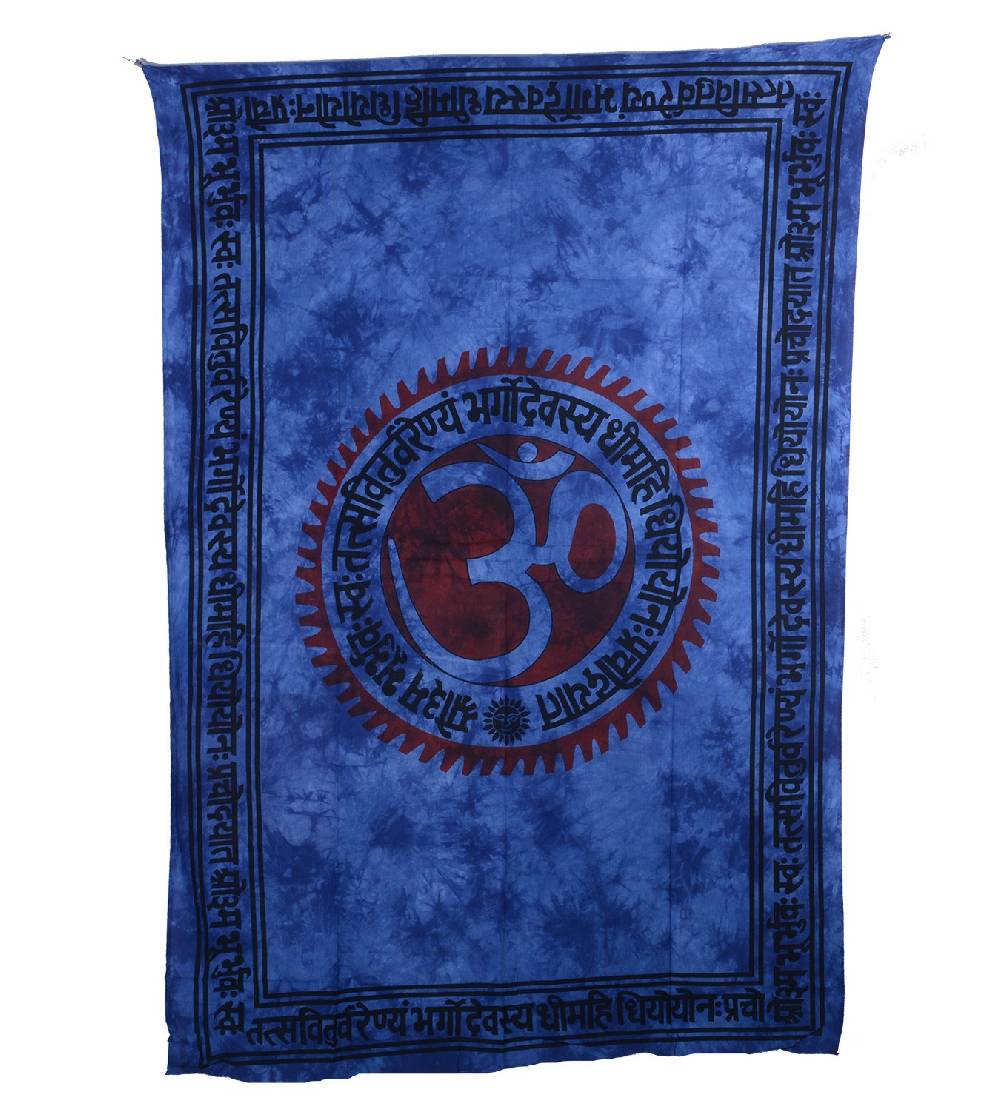 Kunst Und Magie Wandbehang Dekotuch Indien OM Mantra Ca. 200 Cm X 135 Cm