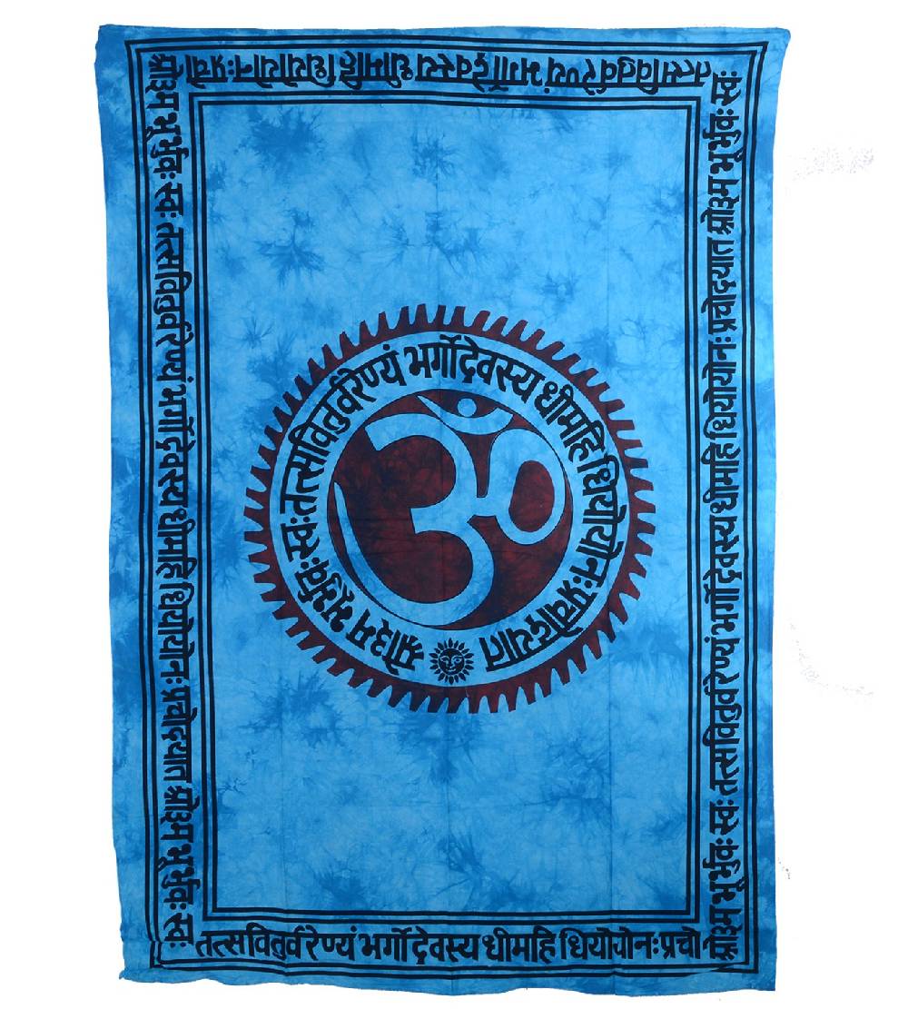 Kunst Und Magie Wandbehang Dekotuch Indien OM Mantra Ca. 200 Cm X 135 Cm