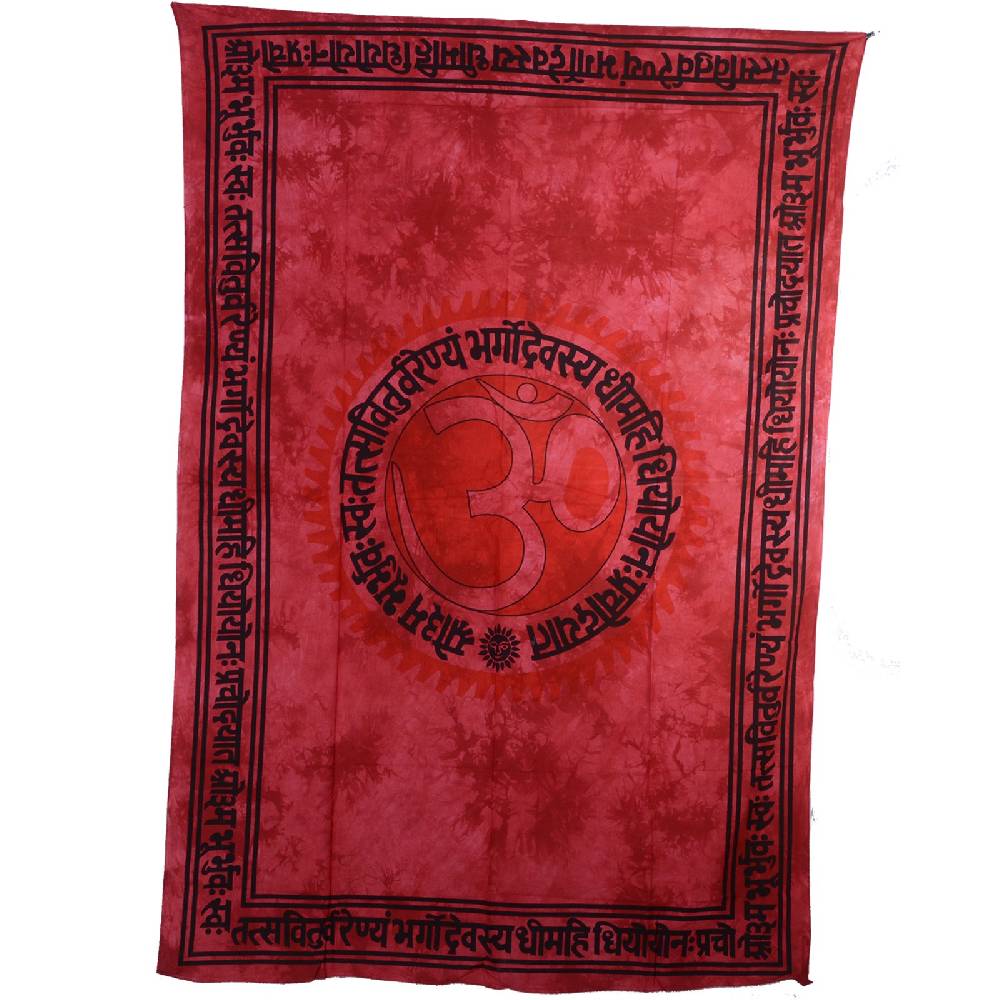 Kunst Und Magie Wandbehang Dekotuch Indien OM Mantra Ca. 200 Cm X 135 Cm