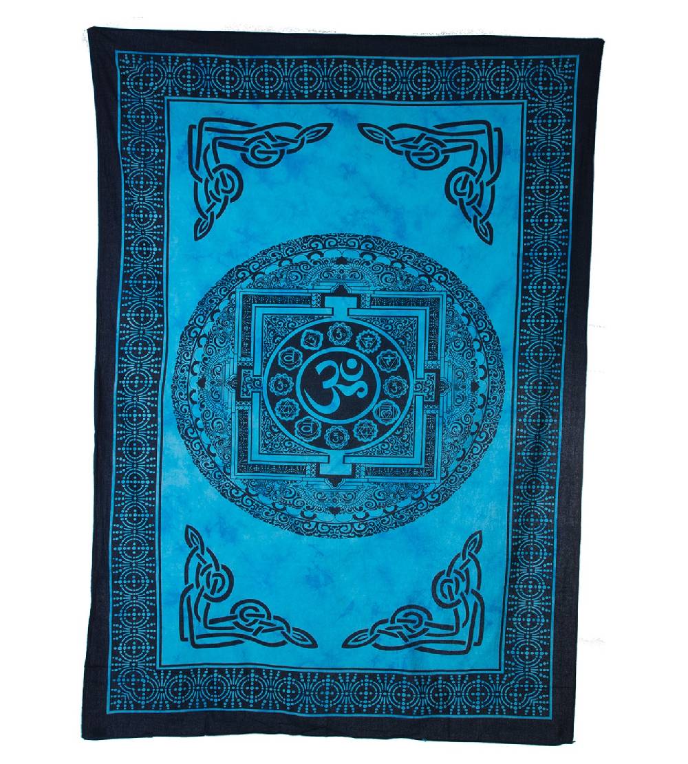 Kunst Und Magie Wandbehang Dekotuch Indien OM Symbol Ca 205 Cm X 140 Cm