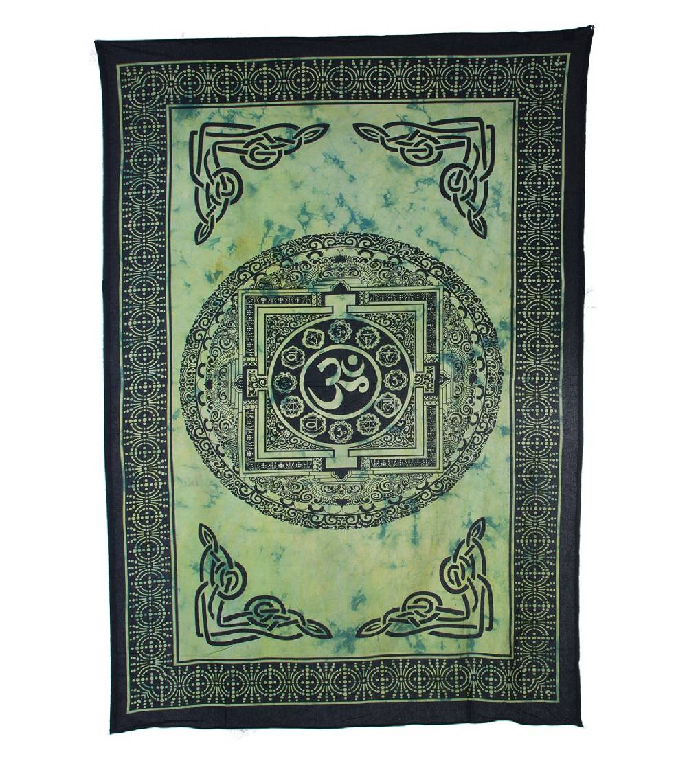 Kunst Und Magie Wandbehang Dekotuch Indien OM Symbol Ca 205 Cm X 140 Cm