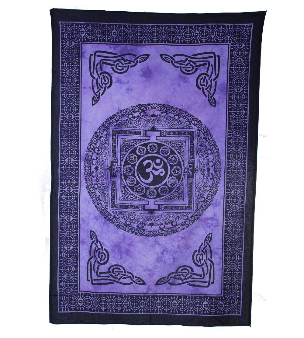 Kunst Und Magie Wandbehang Dekotuch Indien OM Symbol Ca 205 Cm X 140 Cm