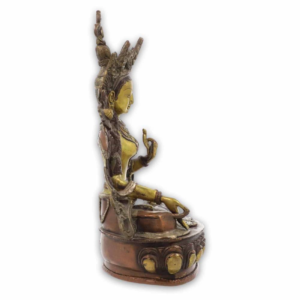 Kunst Und Magie Weise Tara Statue Skulptur Sitzend 35cm