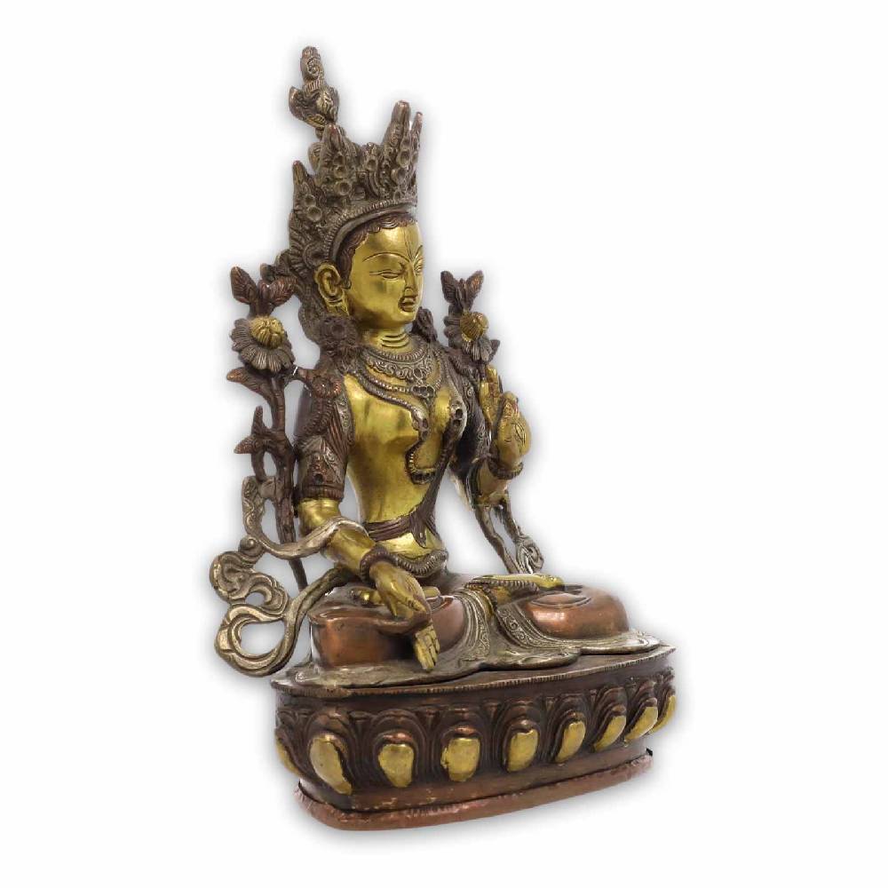 Kunst Und Magie Weise Tara Statue Skulptur Sitzend 35cm