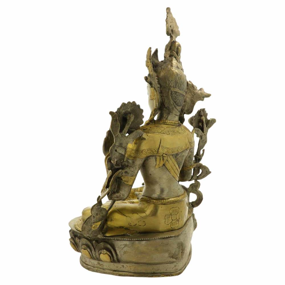 Kunst Und Magie Weise Tara Statue Skulptur Sitzend 47 Cm