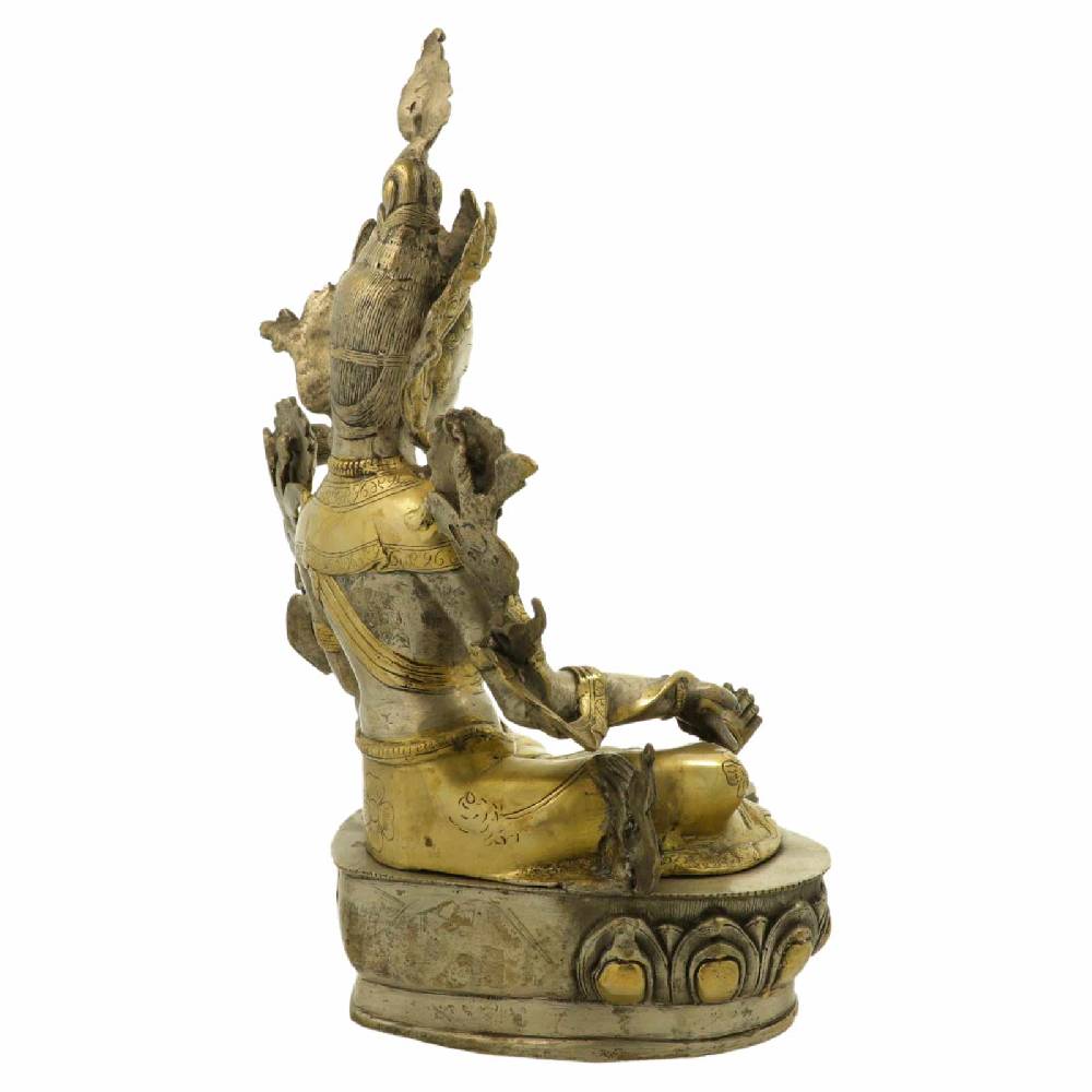 Kunst Und Magie Weise Tara Statue Skulptur Sitzend 47 Cm