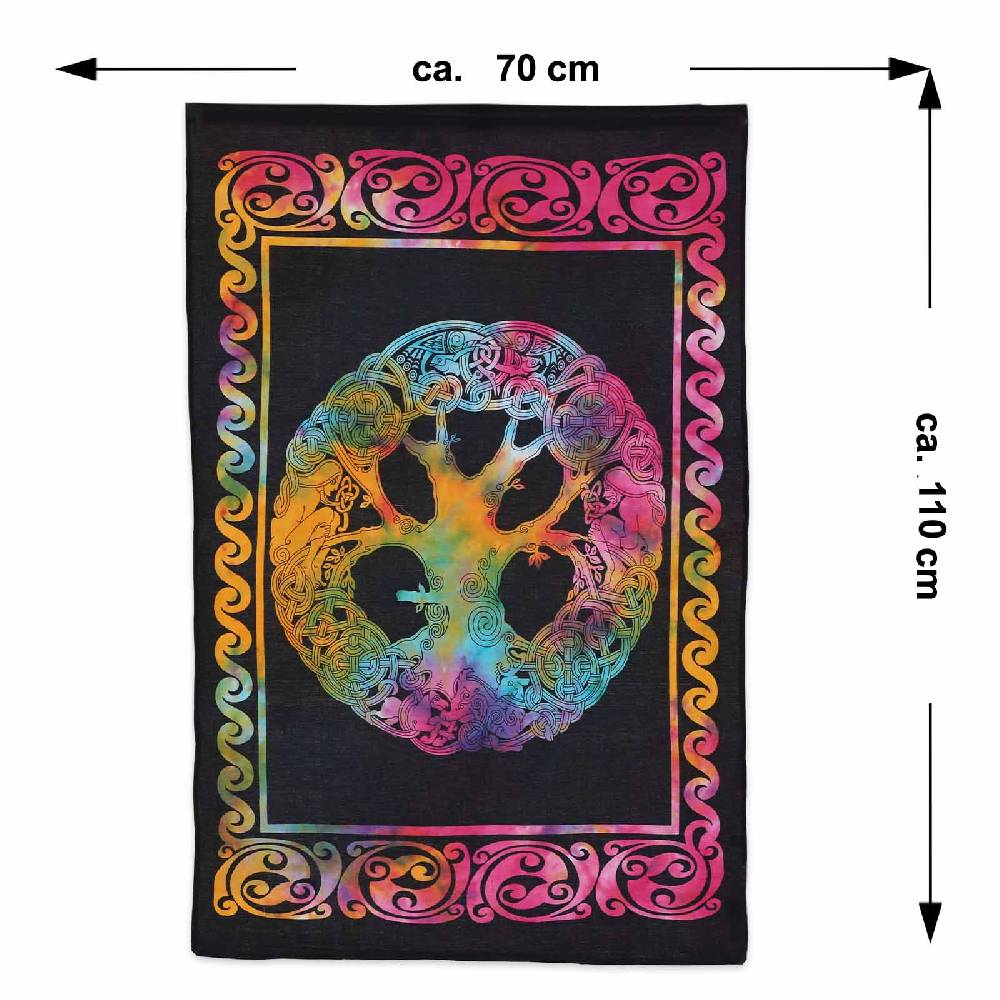 Kunst Und Magie Weltenbaum Lebensbaum Poster Wandbehang Celtic Tree Of Life Ca. 110 X 70 Cm