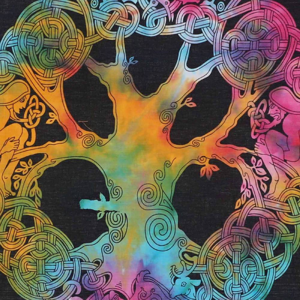 Kunst Und Magie Weltenbaum Lebensbaum Poster Wandbehang Celtic Tree Of Life Ca. 110 X 70 Cm