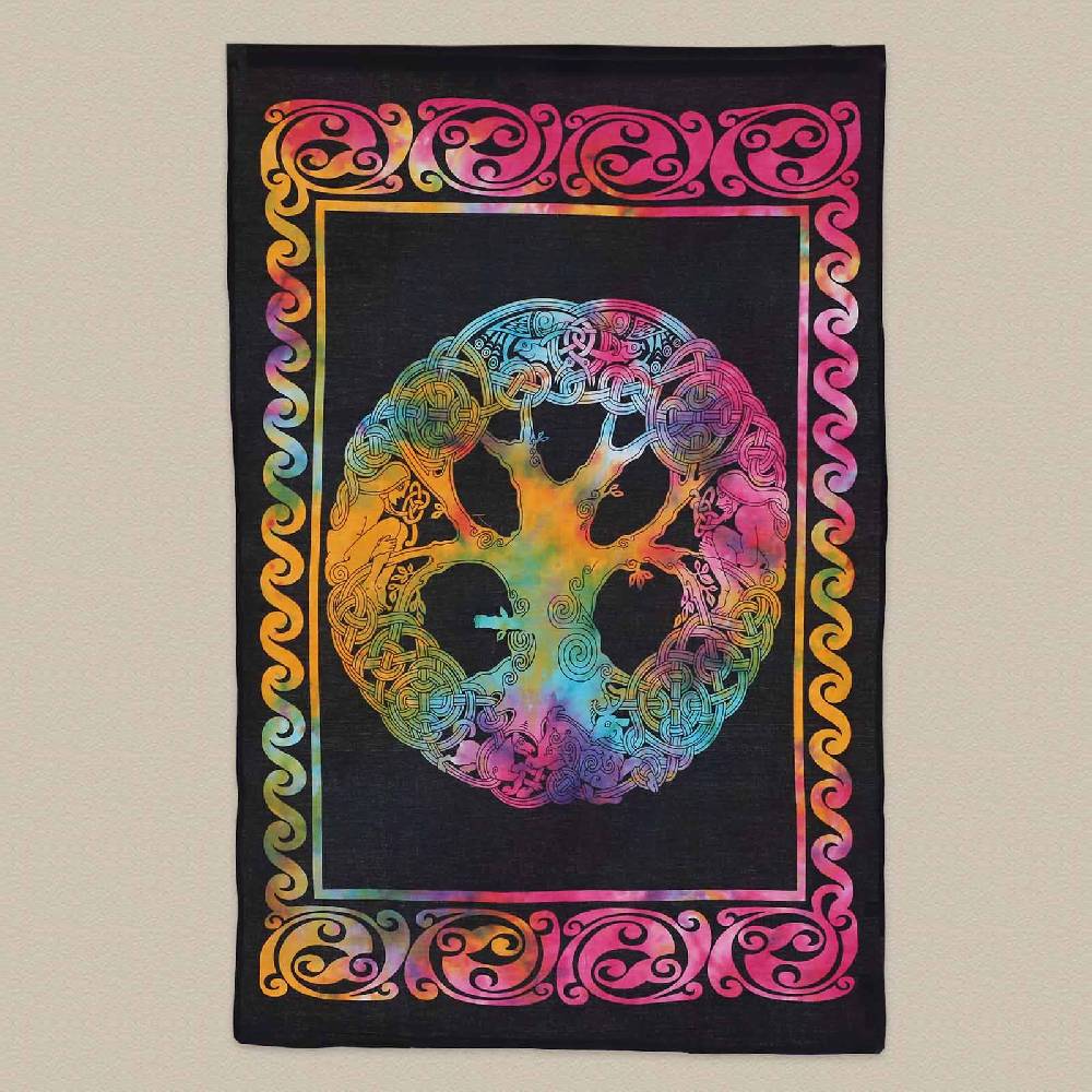Kunst Und Magie Weltenbaum Lebensbaum Poster Wandbehang Celtic Tree Of Life Ca. 110 X 70 Cm