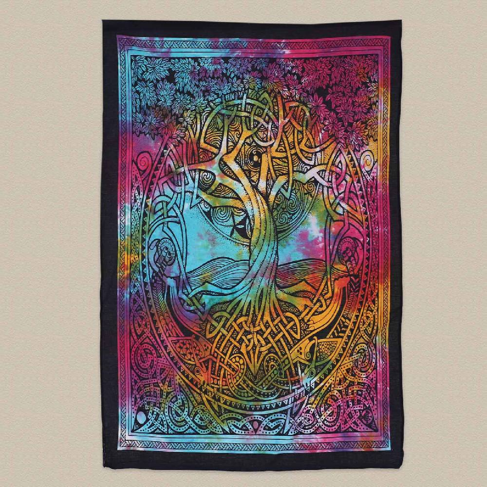 Kunst Und Magie Weltenbaum Lebensbaum Poster Wandbehang Celtic Tree Of Life Ca. 110 X 70 Cm