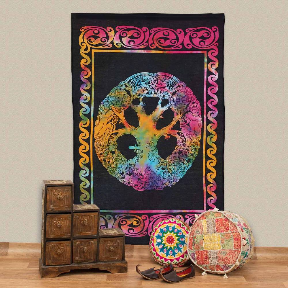 Kunst Und Magie Weltenbaum Lebensbaum Poster Wandbehang Celtic Tree Of Life Ca. 110 X 70 Cm