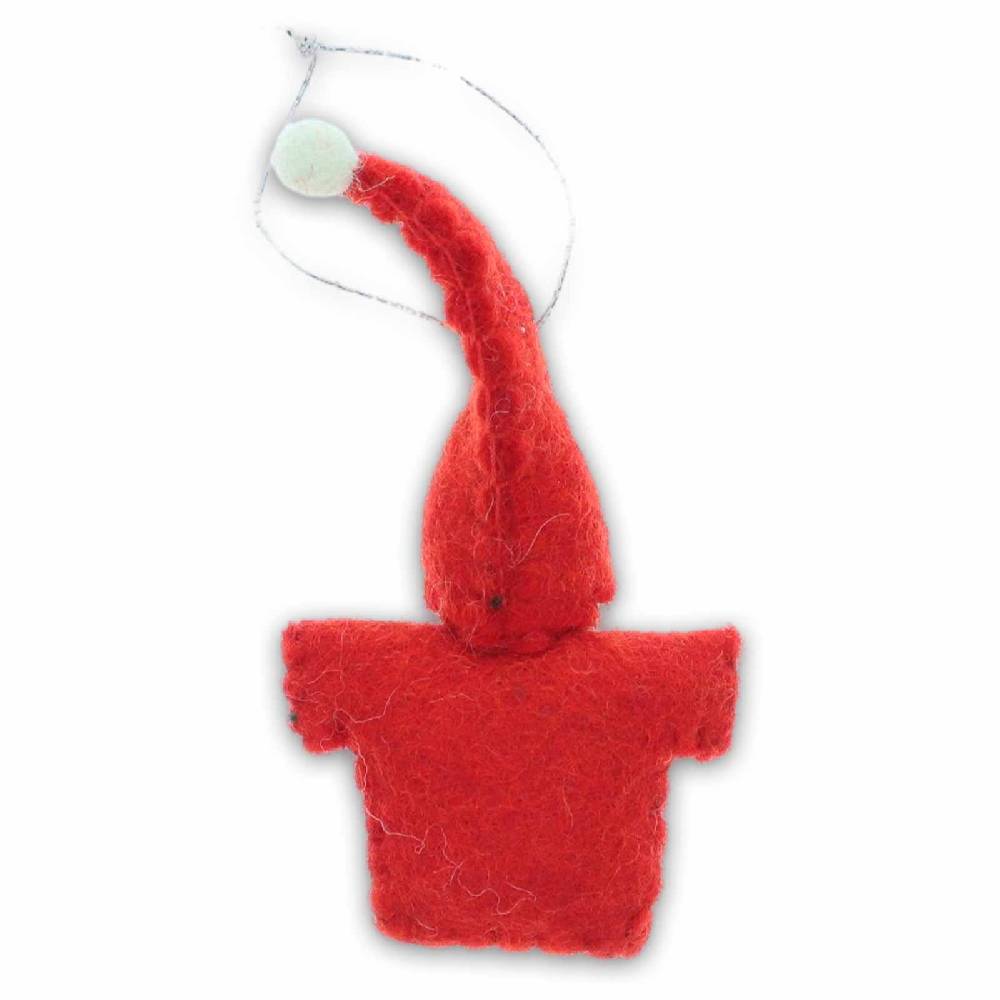 Kunst Und Magie Wichtel Weihnachtsmann Aus Filz Christbaumschmuck Fensterdeko Fair 12cm