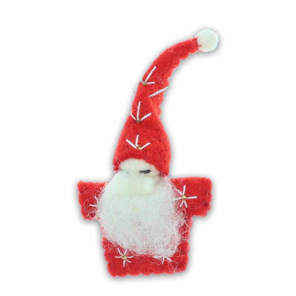 Kunst Und Magie Wichtel Weihnachtsmann Aus Filz Christbaumschmuck Fensterdeko Fair 12cm