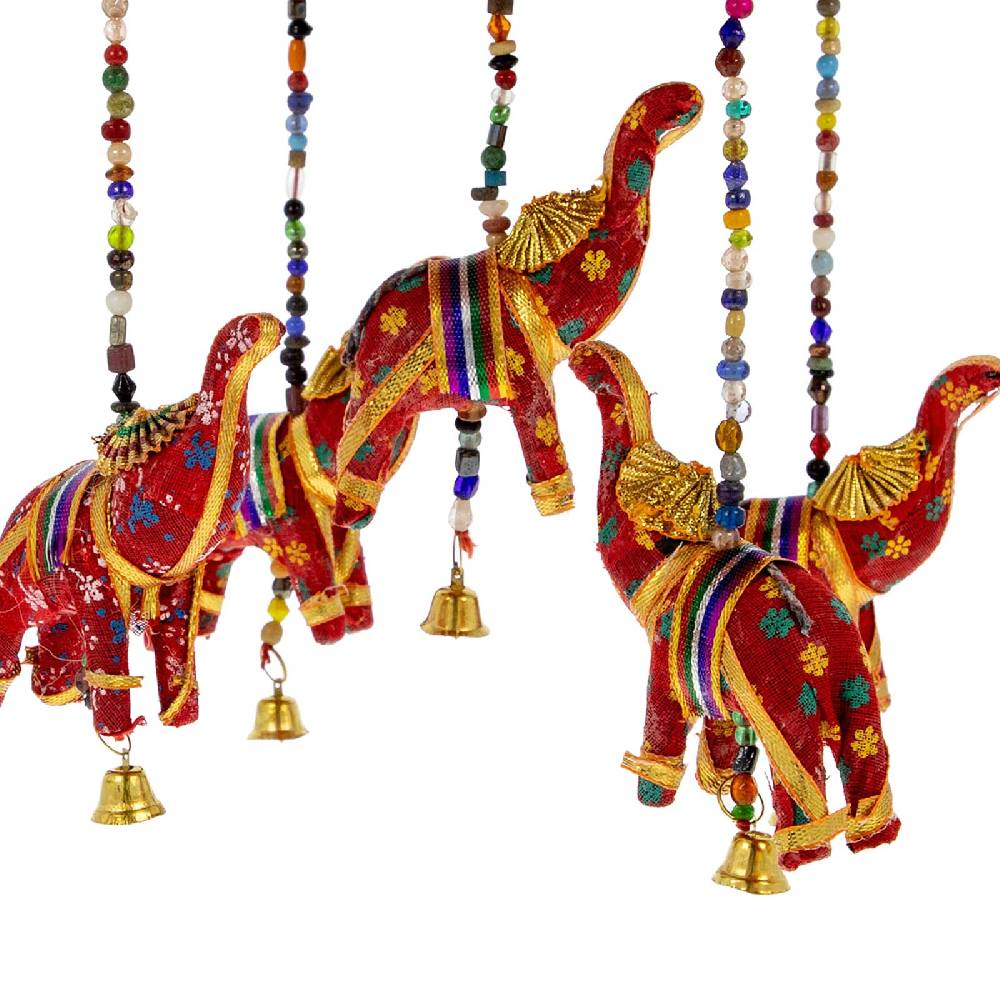 Kunst Und Magie Windspiel Indisches Elefanten Mobile Mit Glocke Dekoration
